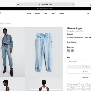 RAG & BONE MIRAMAR JOGGERS BRAND NEW